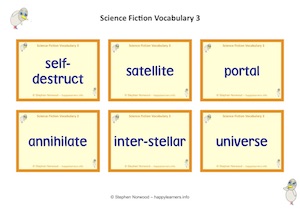 Science Fiction vocabulary pack 3